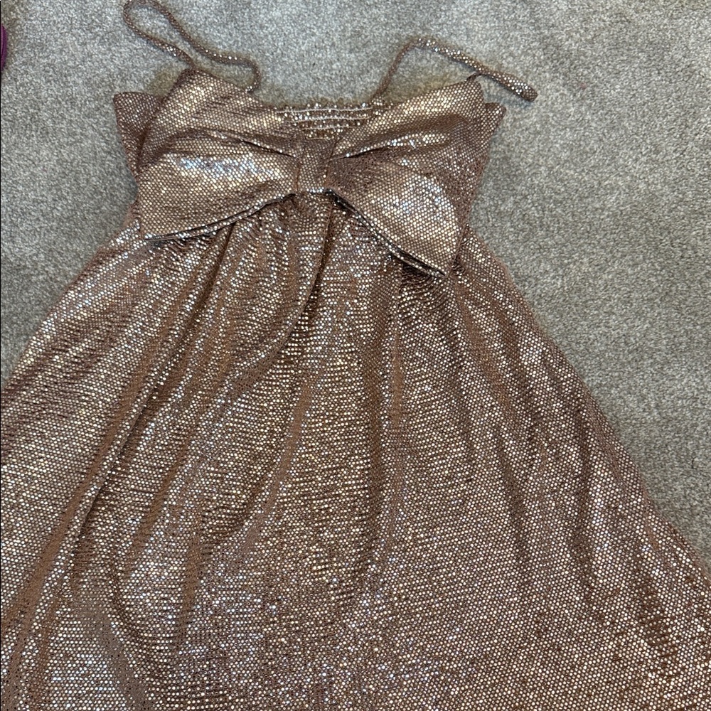 Show Me Your MuMu Shimmering Gold Mini Dress